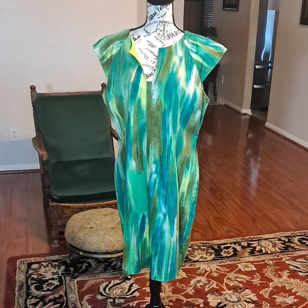 Tahari Athur S. Lavine Vibrant Green Size 14